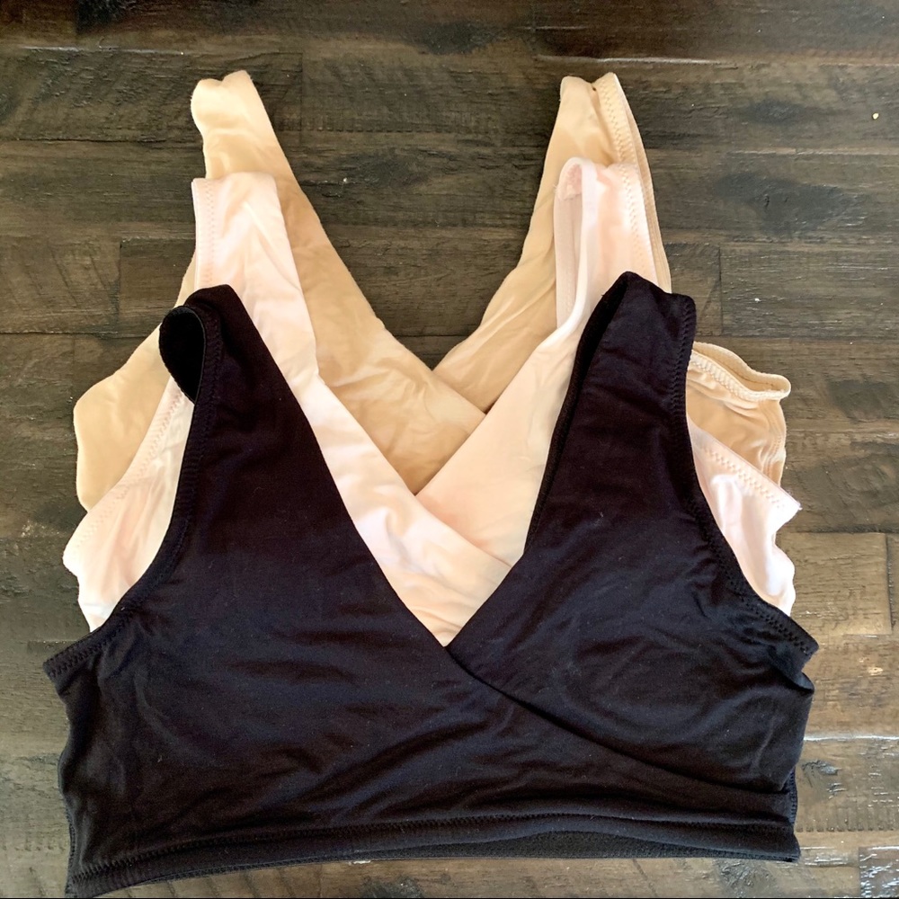 Set of 3 nursing bras